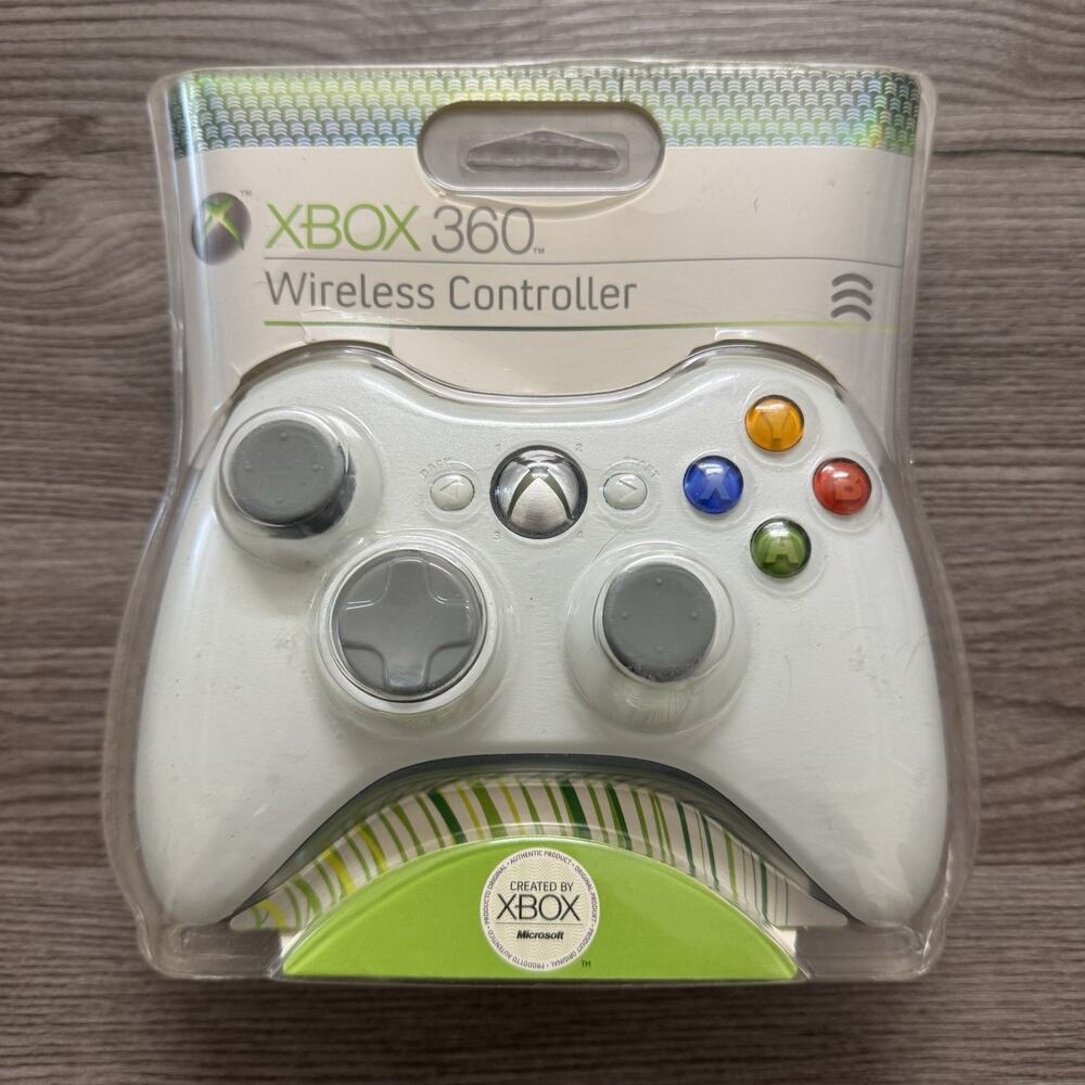 Microsoft Xbox 360 Wireless Controller White Factory Sealed